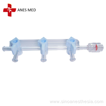 3 valve medical manifold angiography kit manifold